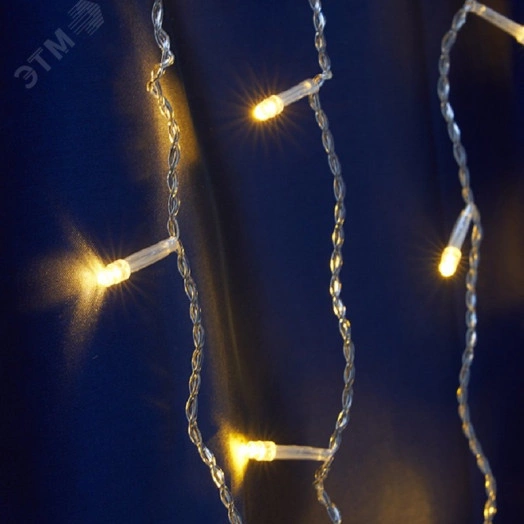 Гирлянда занавес LED желтый 2х2м IP44