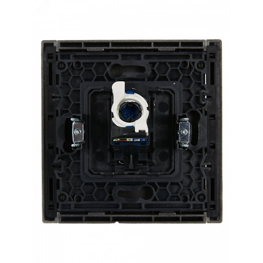 FORTE&PIANO Розетка компьютерная RJ45 кат.6 FP531 сталь IEK