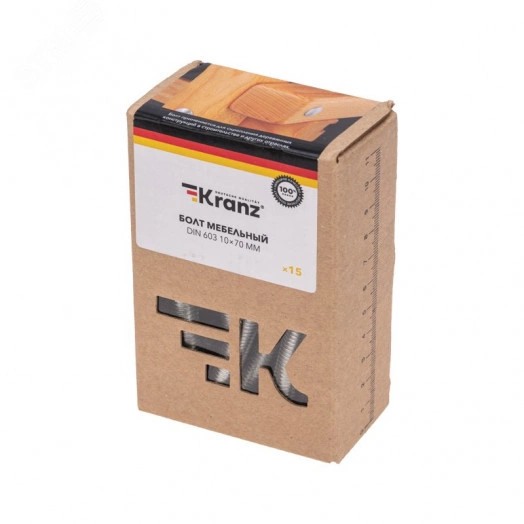 Болт мебельный DIN 603. 10х70 (15 шт/уп)