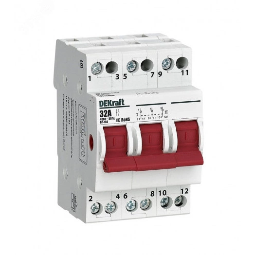 Выключатель-разъединитель трехпозиционный  3P 32A ВР-103