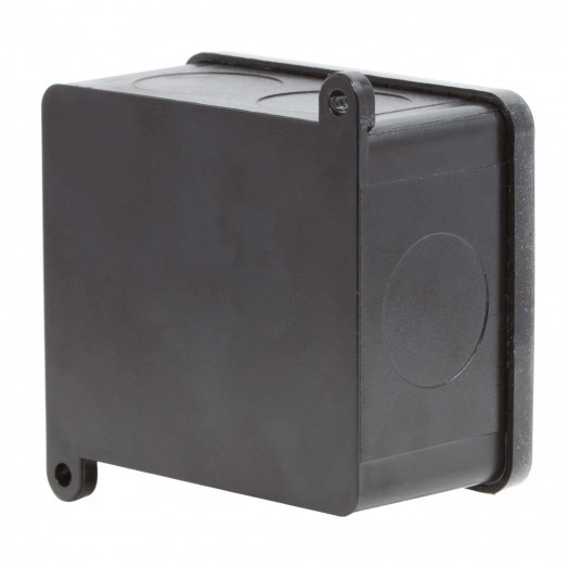 Коробка индустриальная 87х75х45 мм, IP68 с        гладкими стенками, черная