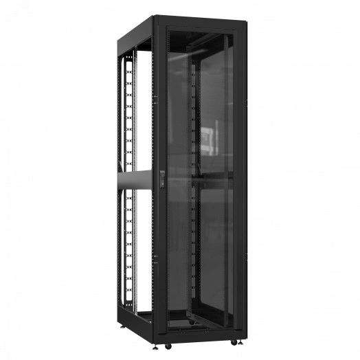 Шкаф серверный 52U 800х1000 передняя дверь: стекло IP41. задняя дверь: без. боковые панели: без. цвет: черный RAL9005 