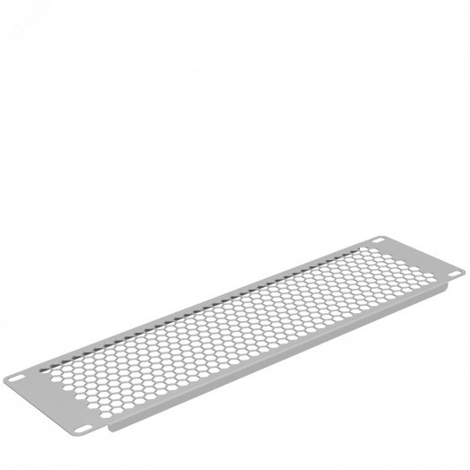 Фальш-панель 3U. перф. серый RAL 7035 (19368s)