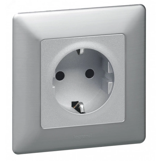 Valena IN MATIC Розетка силовая 2К 16А 250В со шторками безвинтовые зажимы