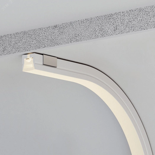 Силиконовый профиль WPH-FLEX-1212-TOP-S8-5м WHITE (Силикон)