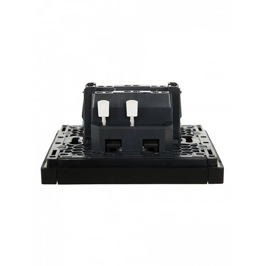 FORTE&PIANO Выключатель 1-клавишный перекрестный 10А FP112 черный IEK