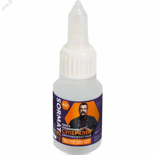 Клей цианоакрилатный SORMAT 422. гель 20г
