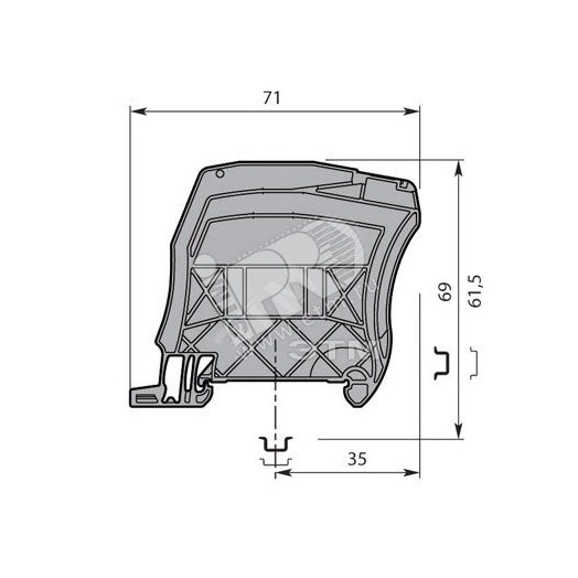 Разделитель цепей CS-R3 для втычных клемм ZK