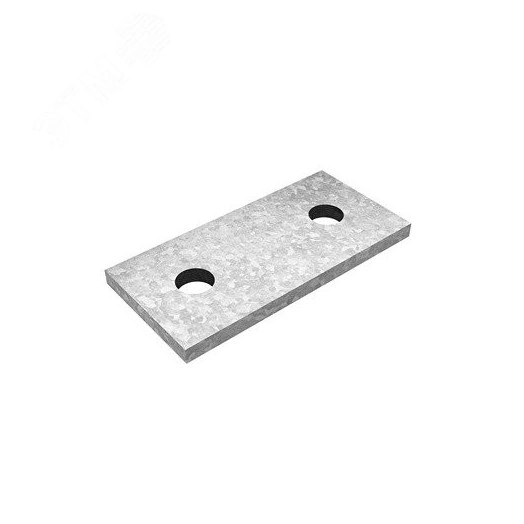 Пластина 2 отверстия для СТРАТ профиля, толщ. 5,0 мм, гальван. цинк