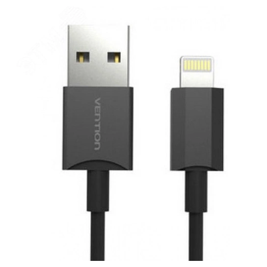 Кабель USB 2.0 AM на Lightning 8M для iPad и iPhone, черный