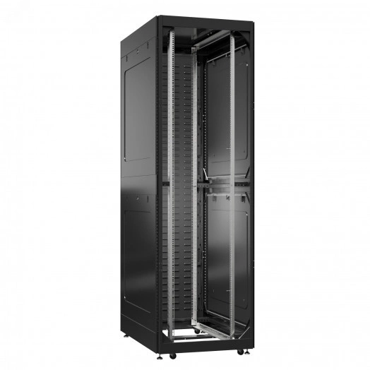 Шкаф серверный 52U 800х1200 передняя дверь: без. задняя дверь: протект IP41. боковые панели: глухой металл. цвет: черный RAL9005 