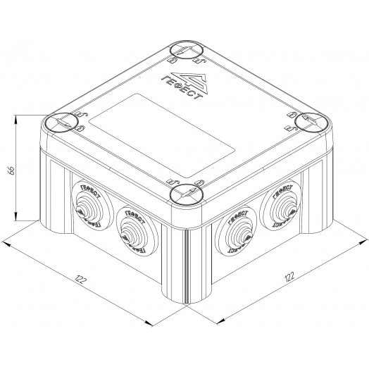 Коробка монтажная КМ-1212(П)-IP55