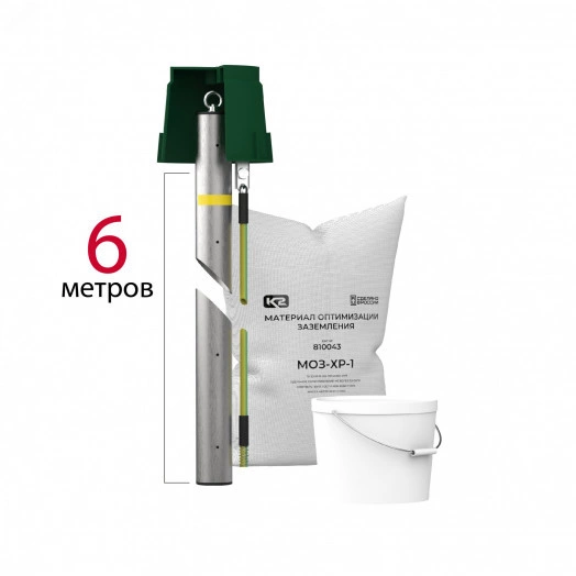 Электрод электролитический вертикальный L-6 м, сталь нержавеющая, 4 мм, К2М-323-6В