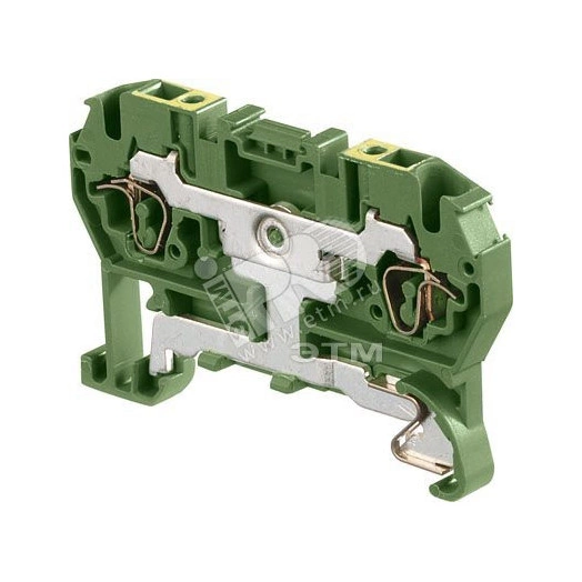 Клемма пружинная 1.5мм.кв. D1.5/4.P.2L земля