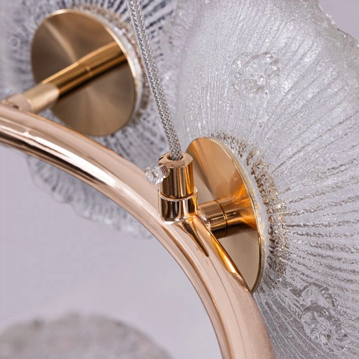 Люстра Подвесная Arte Lamp CHERISH A2097LM-90GO 1*LED Металл Прозрачный