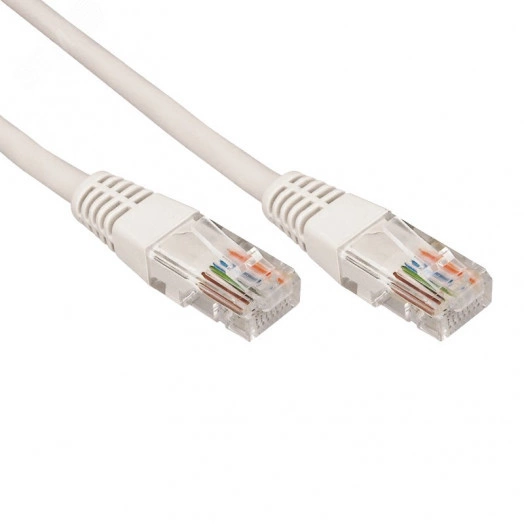 Патч-корд U/UTP CAT 6A (10G), RJ45-RJ45, 28AWG, LSZH, серый, 0.5м,