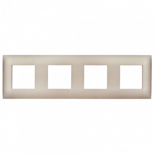 SKANDY Рамка 4-местная SK-F04Sa песочный IEK