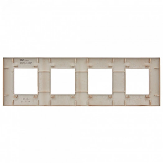 SKANDY Рамка 4-местная SK-F04Sa песочный IEK