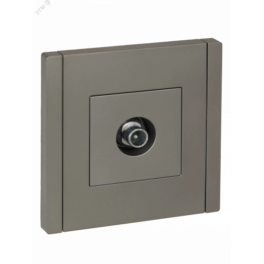 FORTE&PIANO Розетка TV проходная FP529 сталь IEK