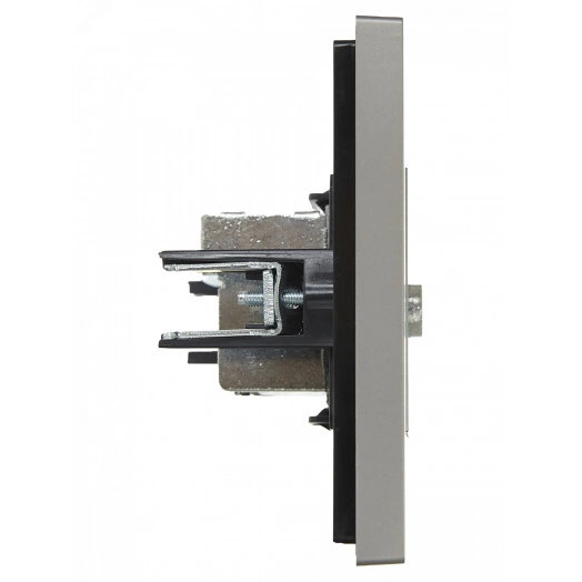 FORTE&PIANO Розетка TV проходная FP529 сталь IEK