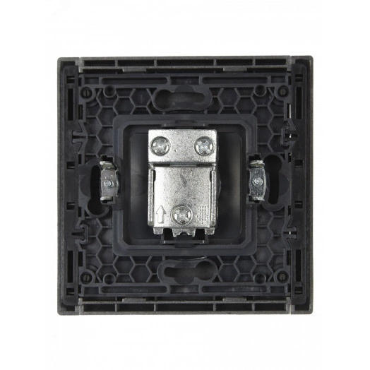 FORTE&PIANO Розетка TV проходная FP529 сталь IEK