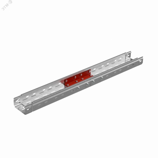 Соединительная пластина усиленная П-образная для лотка 50х100 мм ПЛЮС
