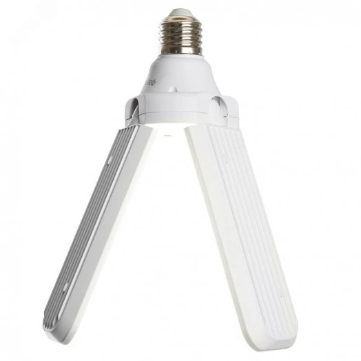 Лампа светодиодная LED 50вт Е27 дневной 3 лепестка трансформер