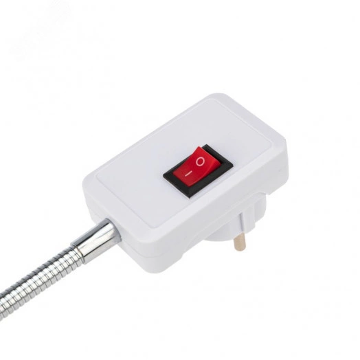 Переходник-светильник для крепления в штепсельной сетевой розетке переходник цокольный гибкий 220В-Е27 150 мм с выключателем