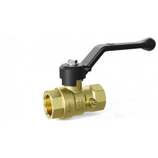 Кран шаровой латунный для манометра Ду 15 Ру 16 рычаг