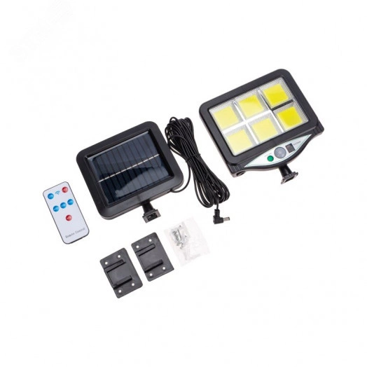 Светильник прожекторный Стрэнд, 6500К, встроенный аккумулятор, солнечная панель, коллекция Лондон