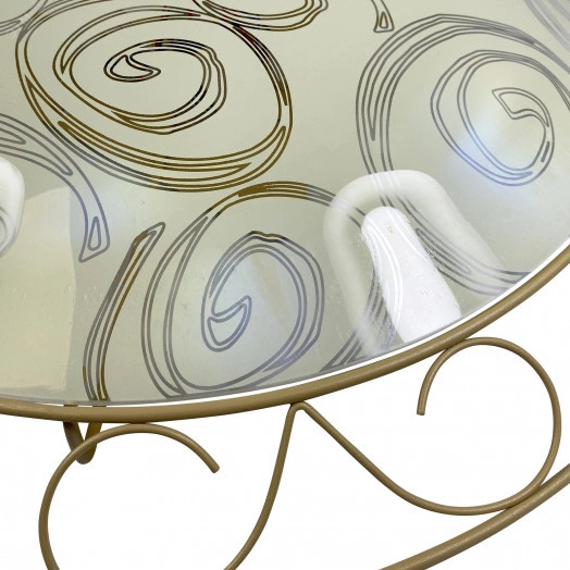 Светильник НПБ-01-3x60-160 04236 Фурия 400 мтовый шампань корпус Орнамент бежевый индивидуальная упаковка