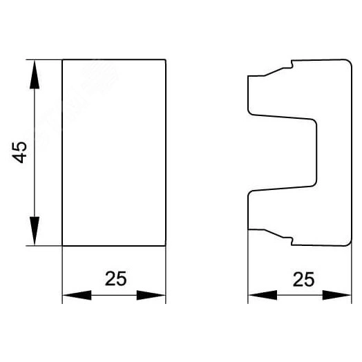 Модуль кабельный 90х90 мм, D = 48-71 мм