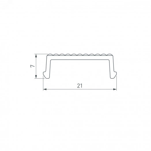 Экран призматический SL-LINE-W20-2500 (Arlight, Пластик)