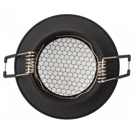 Светильник встраиваемый алюминиевый под лампу MR16 /GU5.3 KL109 BK черный матовый ЭРА