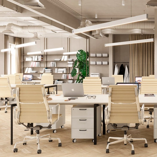 Светильник светодиодный ДПО-72вт 4000К 8640Лм линейный рассеиватель матовый в алюминиевом корпусе белый