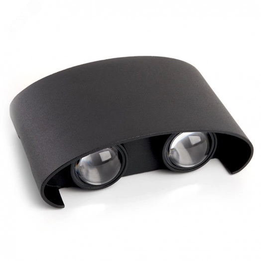 Светильник светодиодный уличный ДБУ-4х1w вверх/вниз 3000K IP54 черный