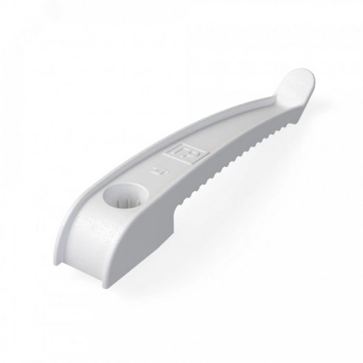 Держатель кабеля односторонний для прямого монтажа в гофроящике белый (200 шт/кор)