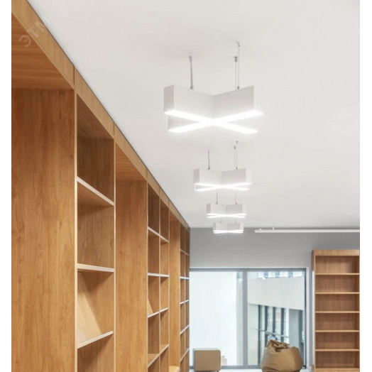 Светильник светодиодный ДСО-30Вт 3000К X-Line X-образный белый