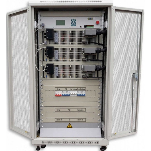 Источник бесперебойного питания Online RUPO-3 15000 ВА/15000 Вт без АКБ Tower Ethernet, USB, RS-232, Wi-Fi, SMS-оповещение (опционально) клеммы