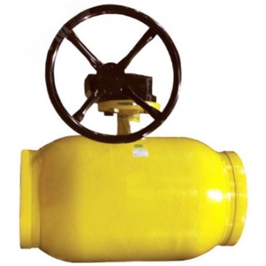 Кран шаровой КШГ 71.112.150 стальной для газа полн. проход DN 150 PN 16 под приварку с редуктором