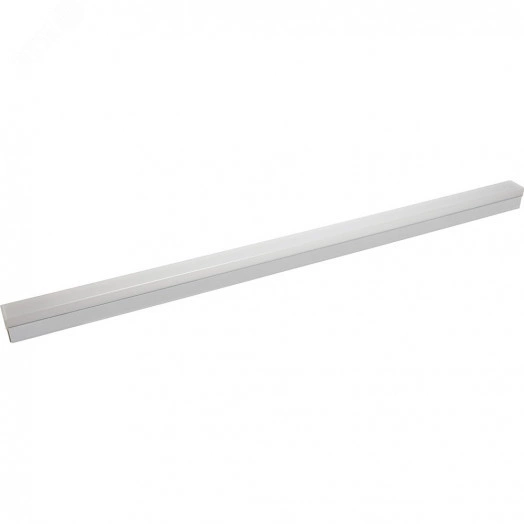 Светильник светодиодный ДПО-24вт 6500К 2400Лм линейный рассеиватель матовый в алюминиевом корпусе белый