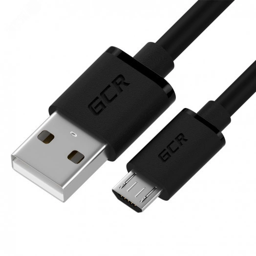 Кабель Micro USB, 1.5 м., черный, быстрая зарядка