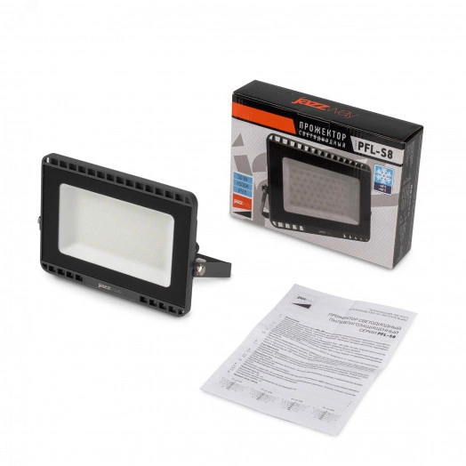 Прожектор светодиодный ДО-50 Вт 4500 Лм 6500К LOW TEMP 120° IP65 JazzWay