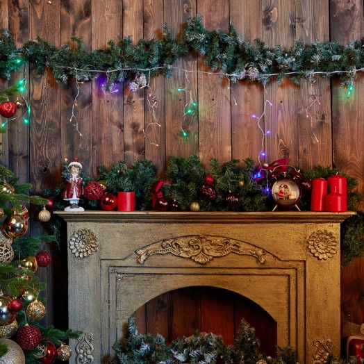 Бахрома светодиодная 2м 48 светодиодов Разноцветный свет Провод прозрачный ULD-B2005-048/DTA MULTI IP20