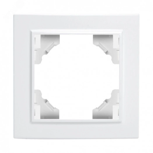 Рамка одноместная, Эрна, белый Stekker