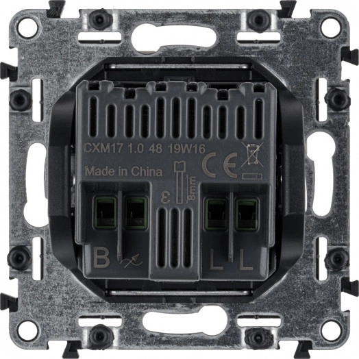 Valena LIFE Светорегулятор с поворотной ручкой универсальный 300Вт без нейтрали С лицевой панелью Слоновая кость