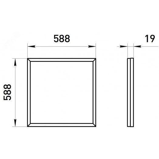 Светильник светодиодный SPO-640-3-4K-32 32Вт 4000К 3200Лм IP40 588х588х19 матовый грильято ЭРА