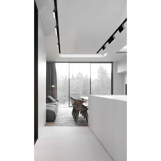 Светильник светодиодный трековый линейный Opal/R L122 для магнитной системы Galakti 122х26х80 мм 6 Вт 4000 K CRI>90 белый