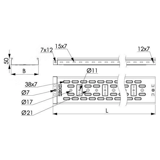 Крышка на ответвитель-переходник TDSR 500/200 в комплекте с метизами и пластинами PTCE