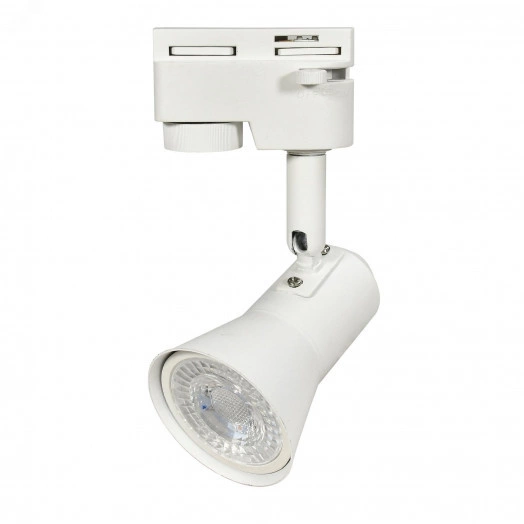 Светильник-прожектор UBL-Q323 GU10 WHITE трековый. Под лампу GU10. Корпус белый